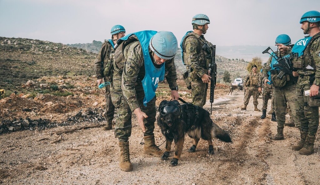 Cascos azules de la Fuerza Provisional de la ONU en Líbano (UNIFIL).